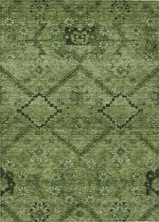 Piper Looms Chantille Floral ACN842 Olive Machine Washable Area Rug main image