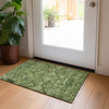 Piper Looms Chantille Floral ACN842 Olive Machine Washable Area Rug Scatter Lifestyle Image Feature