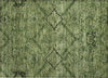 Piper Looms Chantille Floral ACN842 Olive Machine Washable Area Rug Scatter Main Image