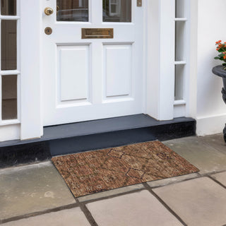 Piper Looms Chantille Floral ACN842 Paprika Machine Washable Area Rug Scatter Outdoor Lifestyle Image Feature