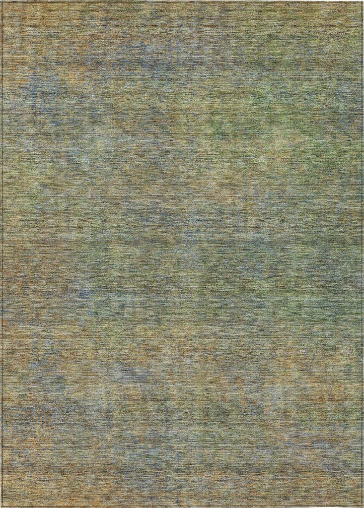 Piper Looms Chantille Modern ACN843 Green Machine Washable Area Rug main image