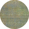 Piper Looms Chantille Modern ACN843 Green Machine Washable Area Rug Round Main Image