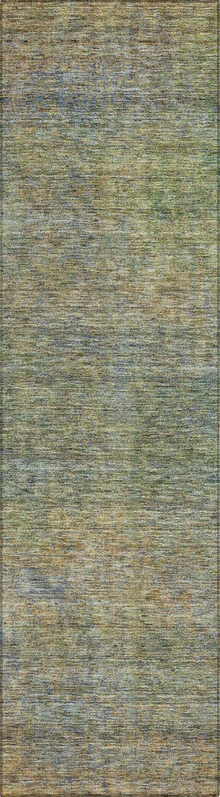 Piper Looms Chantille Modern ACN843 Green Machine Washable Area Rug Runner Main Image