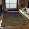 Piper Looms Chantille Modern ACN844 Chocolate Machine Washable Area Rug Lifestyle Image Feature