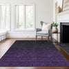 Piper Looms Chantille Modern ACN844 Eggplant Machine Washable Area Rug Lifestyle Image Feature