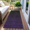 Piper Looms Chantille Modern ACN844 Eggplant Machine Washable Area Rug Runner Outdoor Lifestyle Image Feature