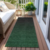 Piper Looms Chantille Modern ACN844 Emerald Machine Washable Area Rug Runner Outdoor Lifestyle Image Feature