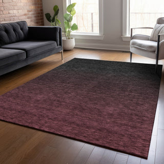 Piper Looms Chantille Modern ACN844 Merlot Machine Washable Area Rug Lifestyle Image Feature