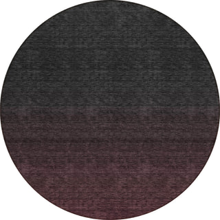 Piper Looms Chantille Modern ACN844 Merlot Machine Washable Area Rug Round Main Image