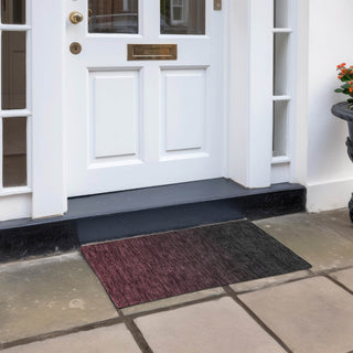 Piper Looms Chantille Modern ACN844 Merlot Machine Washable Area Rug Scatter Outdoor Lifestyle Image Feature