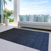 Piper Looms Chantille Modern ACN844 Navy Machine Washable Area Rug Outdoor Lifestyle Image Feature