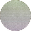 Piper Looms Chantille Ombre ACN845 Aloe Machine Washable Area Rug Round Main Image