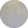 Piper Looms Chantille Ombre ACN845 Beige Machine Washable Area Rug Round Main Image