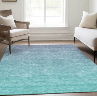 Piper Looms Chantille Ombre ACN845 Sky Machine Washable Area Rug Lifestyle Image Feature