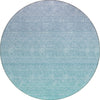 Piper Looms Chantille Ombre ACN845 Sky Machine Washable Area Rug Round Main Image