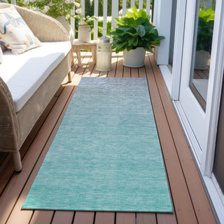Piper Looms Chantille Ombre ACN845 Sky Machine Washable Area Rug Runner Outdoor Lifestyle Image Feature