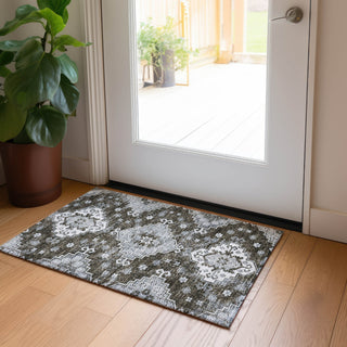 Piper Looms Chantille Medallions ACN846 Chocolate Machine Washable Area Rug Scatter Lifestyle Image Feature