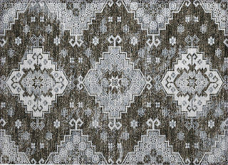 Piper Looms Chantille Medallions ACN846 Chocolate Machine Washable Area Rug Scatter Main Image
