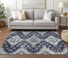 Piper Looms Chantille Medallions ACN846 Purple Machine Washable Area Rug Lifestyle Image Feature