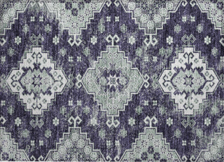 Piper Looms Chantille Medallions ACN846 Purple Machine Washable Area Rug Scatter Main Image