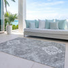 Piper Looms Chantille Medallions ACN847 Gray Machine Washable Area Rug Outdoor Lifestyle Image Feature