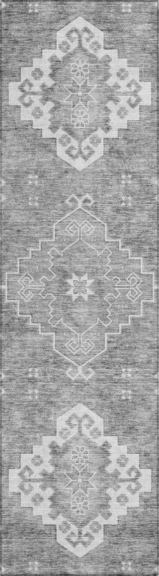 Piper Looms Chantille Medallions ACN847 Gray Machine Washable Area Rug Runner Main Image