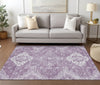 Piper Looms Chantille Medallions ACN847 Lavender Machine Washable Area Rug Lifestyle Image Feature