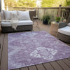Piper Looms Chantille Medallions ACN847 Lavender Machine Washable Area Rug Outdoor Lifestyle Image Feature