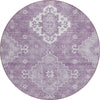 Piper Looms Chantille Medallions ACN847 Lavender Machine Washable Area Rug Round Main Image