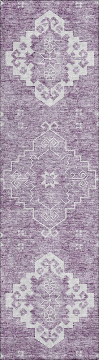 Piper Looms Chantille Medallions ACN847 Lavender Machine Washable Area Rug Runner Main Image