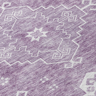 Piper Looms Chantille Medallions ACN847 Lavender Machine Washable Area Rug Swatch Image