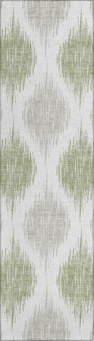 Piper Looms Chantille Ikat ACN848 Aloe Machine Washable Area Rug Runner Main Image