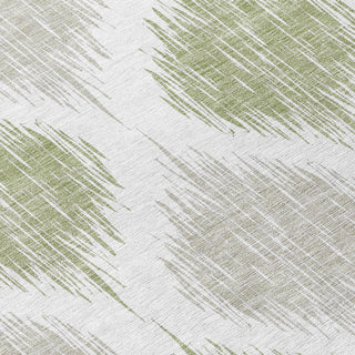 Piper Looms Chantille Ikat ACN848 Aloe Machine Washable Area Rug Swatch Image