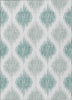 Piper Looms Chantille Ikat ACN848 Aqua Machine Washable Area Rug main image