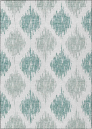 Piper Looms Chantille Ikat ACN848 Aqua Machine Washable Area Rug main image