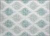 Piper Looms Chantille Ikat ACN848 Aqua Machine Washable Area Rug Scatter Main Image