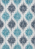 Piper Looms Chantille Ikat ACN848 Blue Machine Washable Area Rug main image