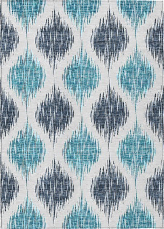 Piper Looms Chantille Ikat ACN848 Blue Machine Washable Area Rug main image