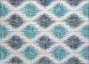 Piper Looms Chantille Ikat ACN848 Blue Machine Washable Area Rug Scatter Main Image