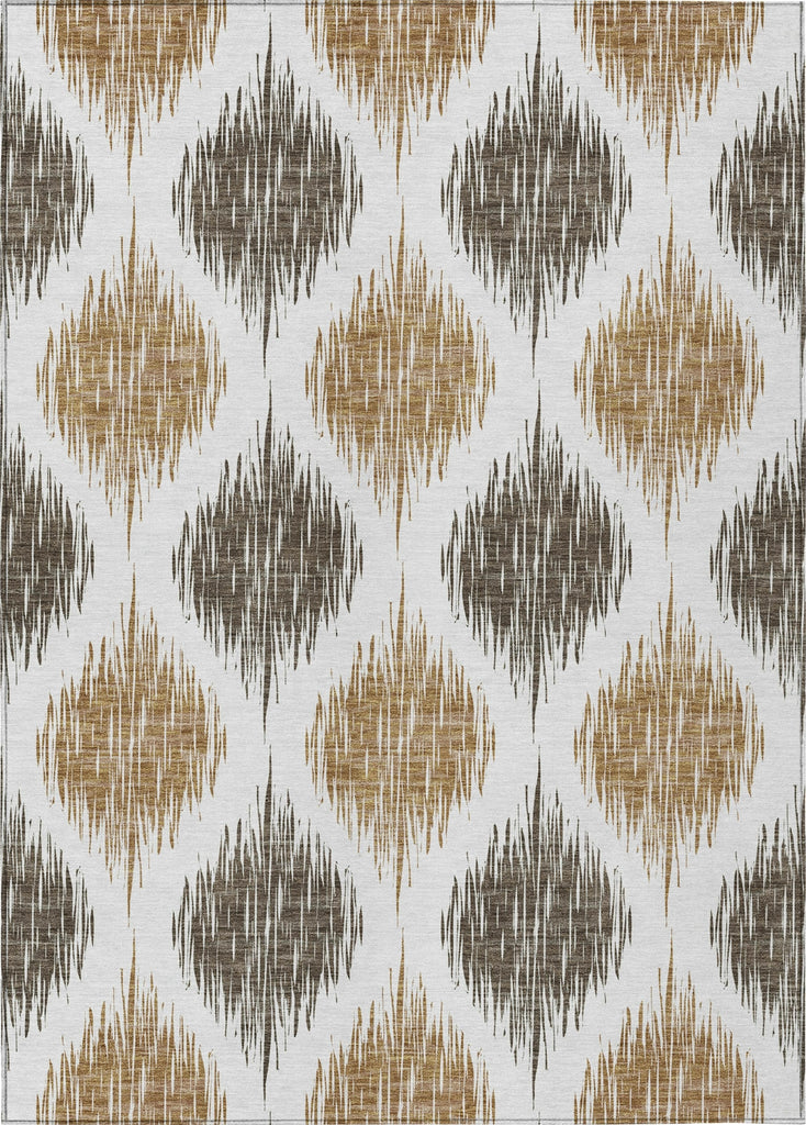 Piper Looms Chantille Ikat ACN848 Chocolate Machine Washable Area Rug main image