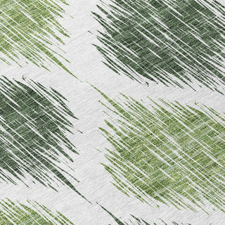 Piper Looms Chantille Ikat ACN848 Fern Machine Washable Area Rug Swatch Image