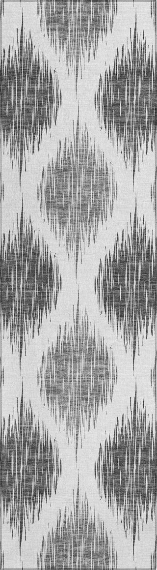 Piper Looms Chantille Ikat ACN848 Gray Machine Washable Area Rug Runner Main Image