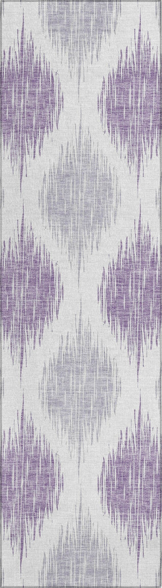 Piper Looms Chantille Ikat ACN848 Lavender Machine Washable Area Rug Runner Main Image