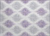 Piper Looms Chantille Ikat ACN848 Lavender Machine Washable Area Rug Scatter Main Image
