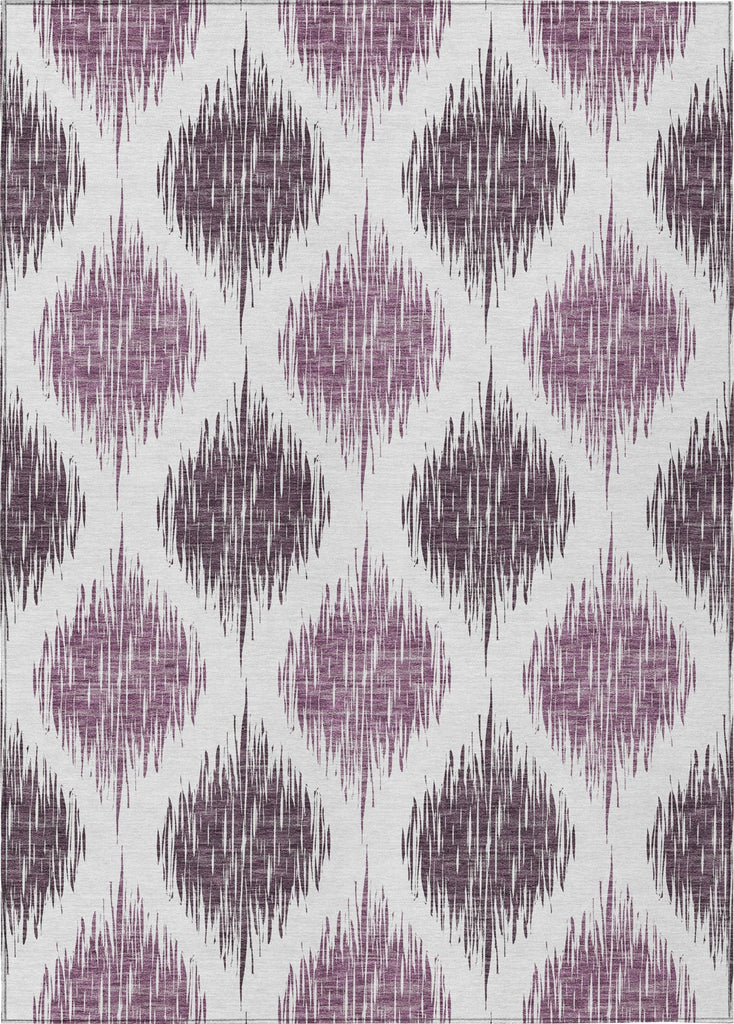 Piper Looms Chantille Ikat ACN848 Purple Machine Washable Area Rug main image