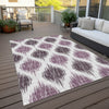 Piper Looms Chantille Ikat ACN848 Purple Machine Washable Area Rug Outdoor Lifestyle Image Feature