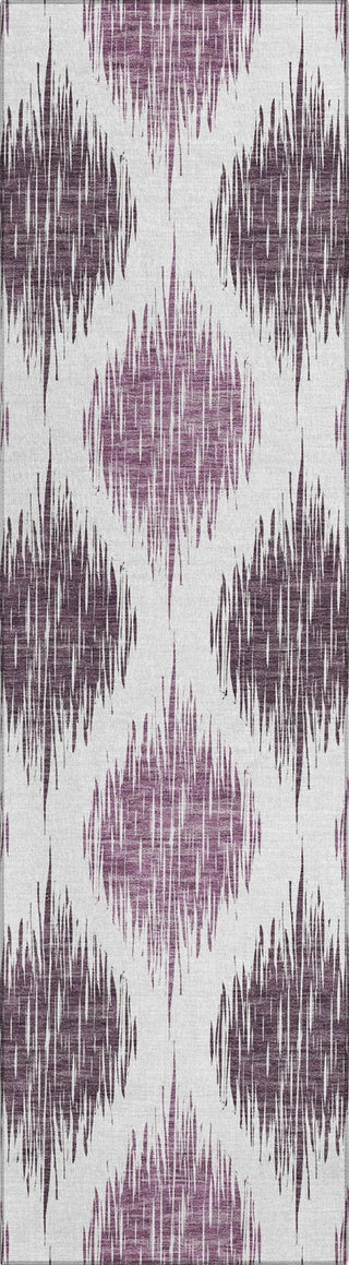 Piper Looms Chantille Ikat ACN848 Purple Machine Washable Area Rug Runner Main Image