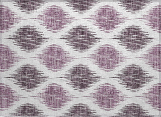 Piper Looms Chantille Ikat ACN848 Purple Machine Washable Area Rug Scatter Main Image