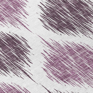 Piper Looms Chantille Ikat ACN848 Purple Machine Washable Area Rug Swatch Image