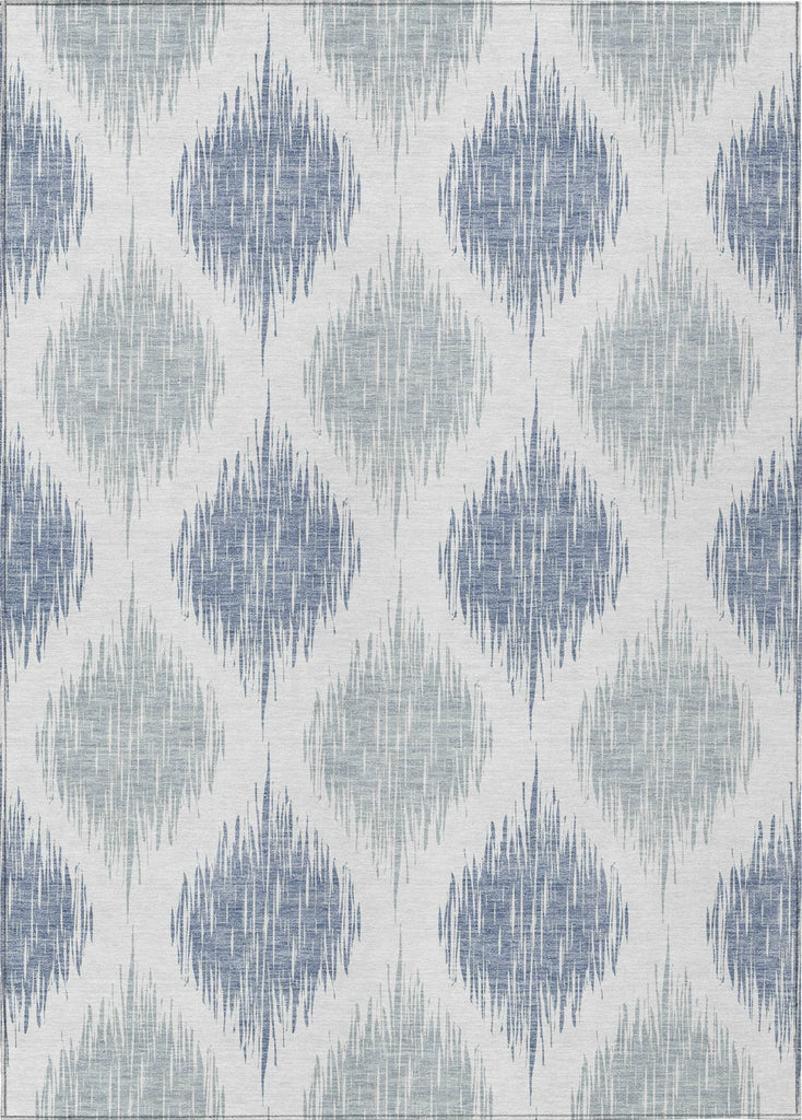 Piper Looms Chantille Ikat ACN848 Sky Machine Washable Area Rug main image